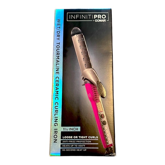 Conair Infiniti Pro Wet/Dry Tourmaline Ceramic Curling Iron - New - Picture 4 of 5